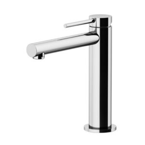 Circle Two mix lavabo leva corta compresa di piletta click clack cromo h.177 bocca 135